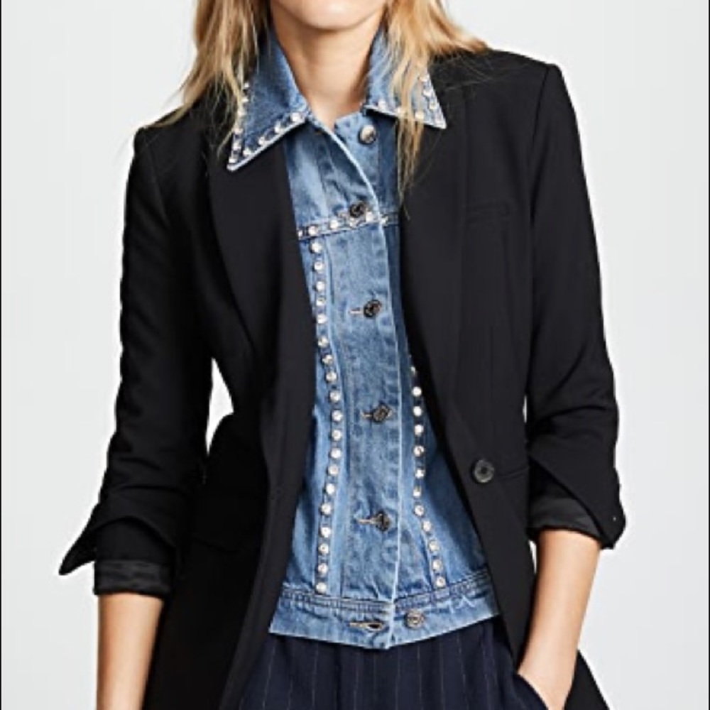NWT Veronica Beard Dickey - denim/slate